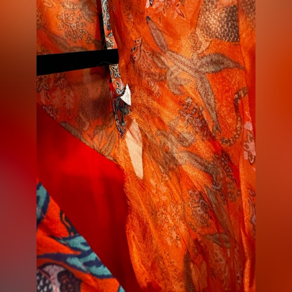 SALONI Tamara B Maxi Dress Gown in Ruby Jungle Monkey Size US 2 - Picture 12 of 13